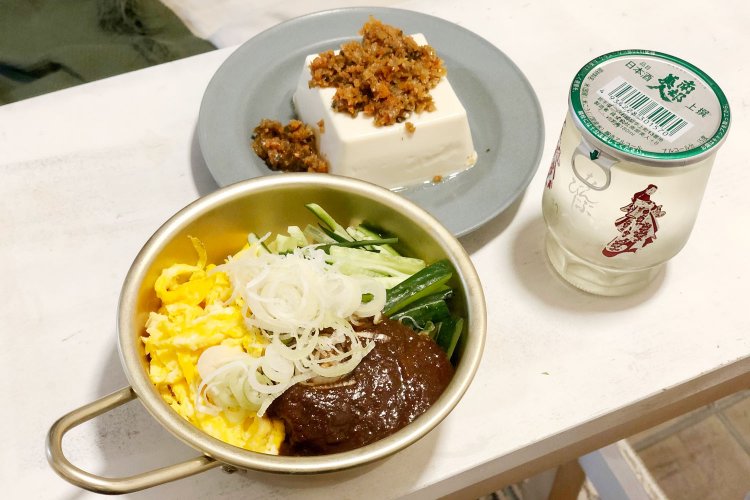 じゃじゃ麺は食べ終わり直前に卵とお湯をたす“ちーたん”もバッチリ楽しんだ。