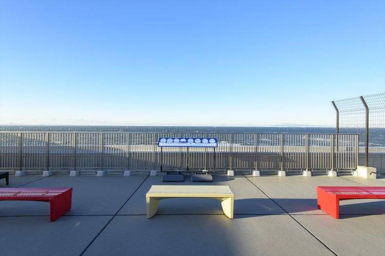 屋上展望台も眺めが抜群。