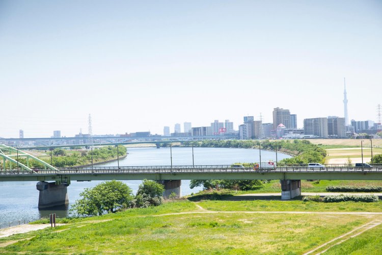 『3年B組金八先生』のオープニングといえば荒川土手。