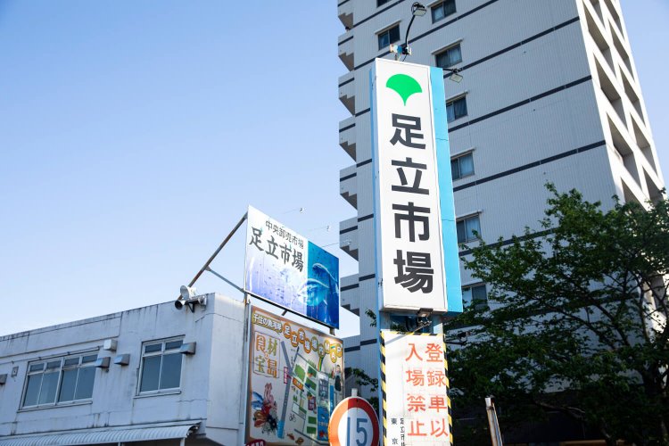 千住の魚河岸・足立市場。一般客にも販売してくれる業者も。