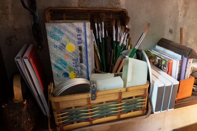 画材を貸してくれるお絵かきセットは1000円。