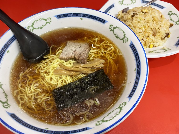 半チャンラーメン650円は、毎日食べても飽きないと評判の味。