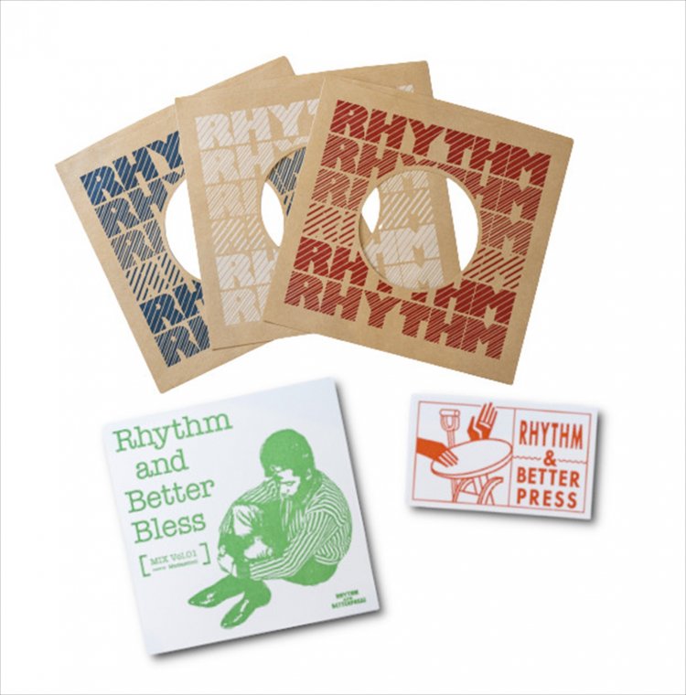 文字の部分が凹み、懐かしい手触りを生む活版印刷。音楽好きの宍戸さんは、EPレコード用のスリーブジャケットも作成している。