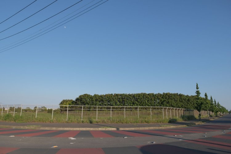 北西側の滑走路端。こうして見ると滑走路の雰囲気がある。