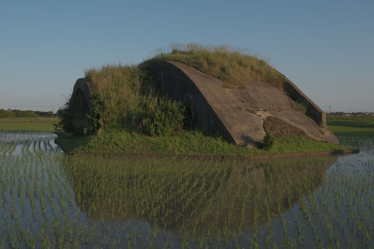 遠目から眺めても、上空からの攻撃から守るため堅牢そうなのがうかがえた。