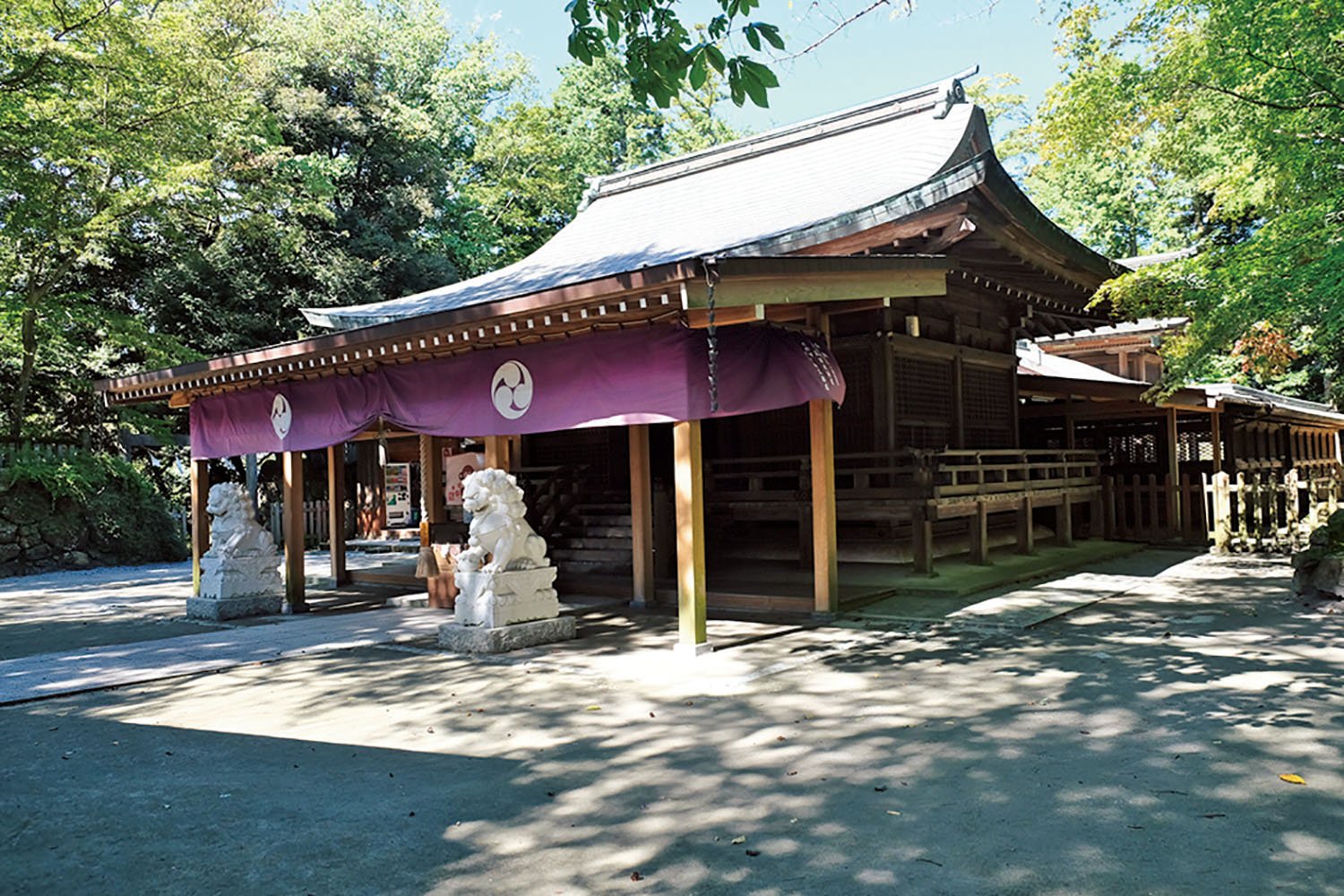 唐沢山城の本丸跡に建つ唐澤山神社。
