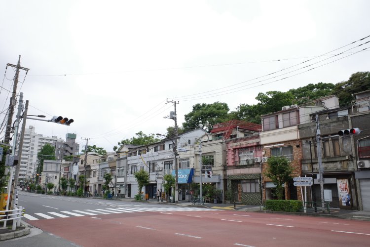 約250mにわたって連なる、ノスタルジックな景観。