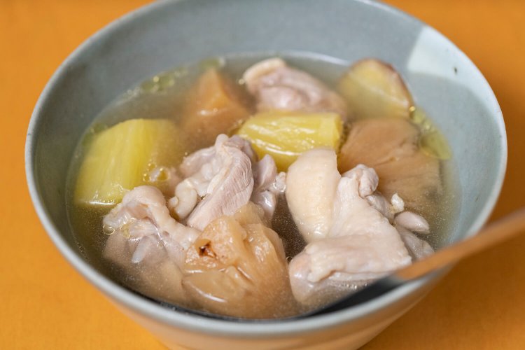 台湾菜鳳梨鶏湯4