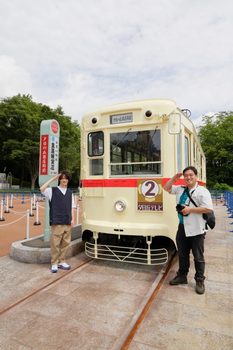 長崎電気軌道からやってきた1050形1051号。