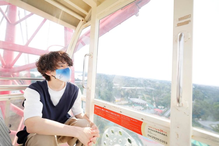 大観覧車には２つだけシースルーのゴンドラもある。