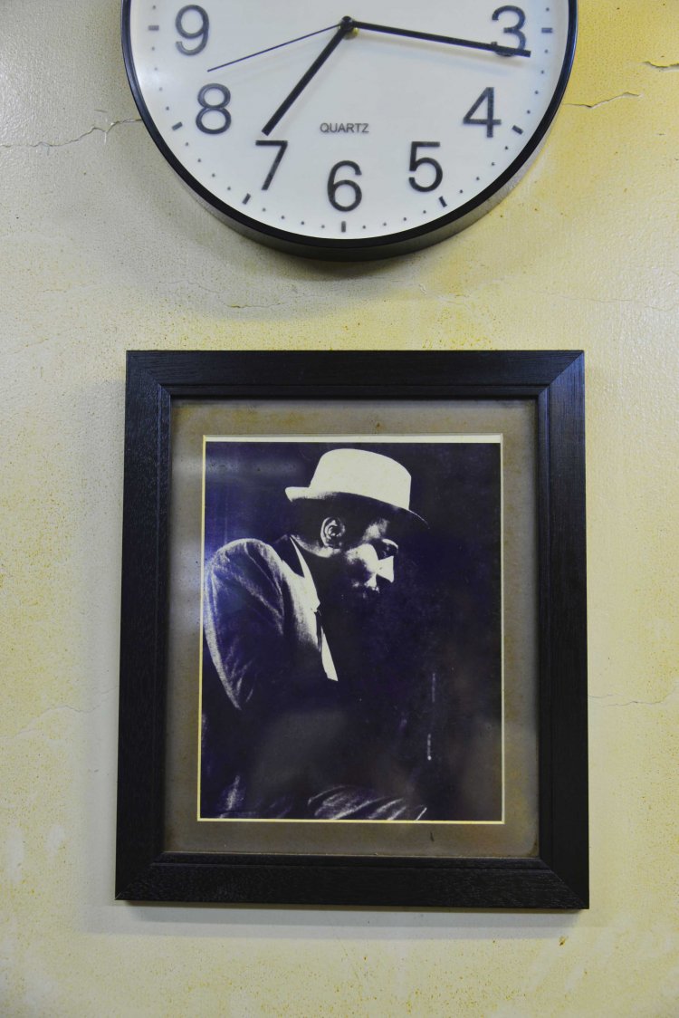 セロニアス・モンクのポートレート。