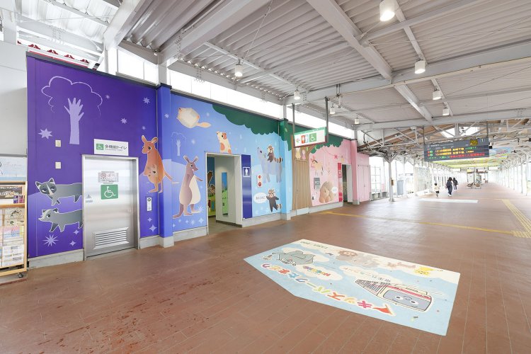 お楽しみ前の支度にもうれしい、かわいいトイレ。