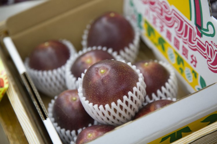 生果実の箱入りはみやげに。