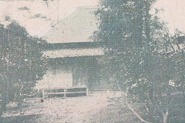 「洗足軒」。『荏原名勝附地図』より。