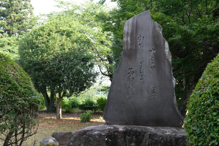 結城城跡（城跡歴史公園）内には江戸時代の俳人・画家であり、当地にもゆかりの深い与謝蕪村の句碑が立つ。