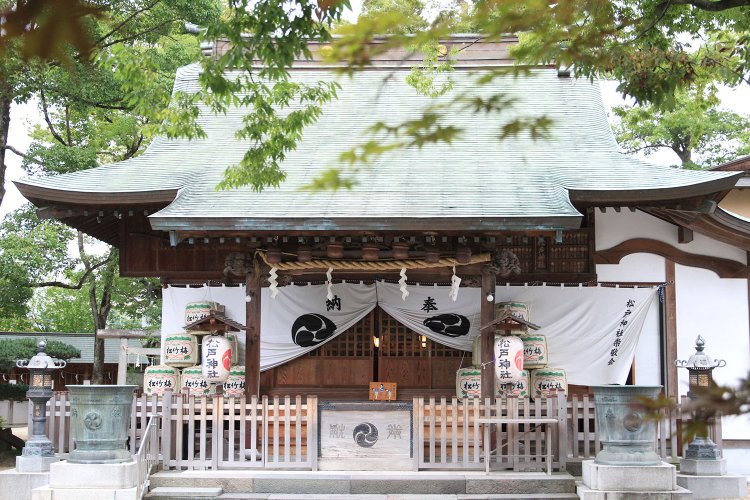 松戸神社は寛永3年（1626）に創建された、松戸の総鎮守。