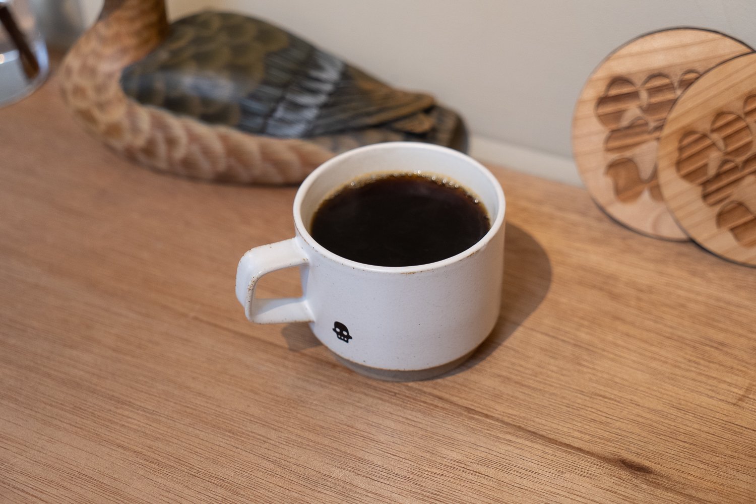 ドリップコーヒーは540円。味がクリアな分、冷めたあとも飲みやすい。