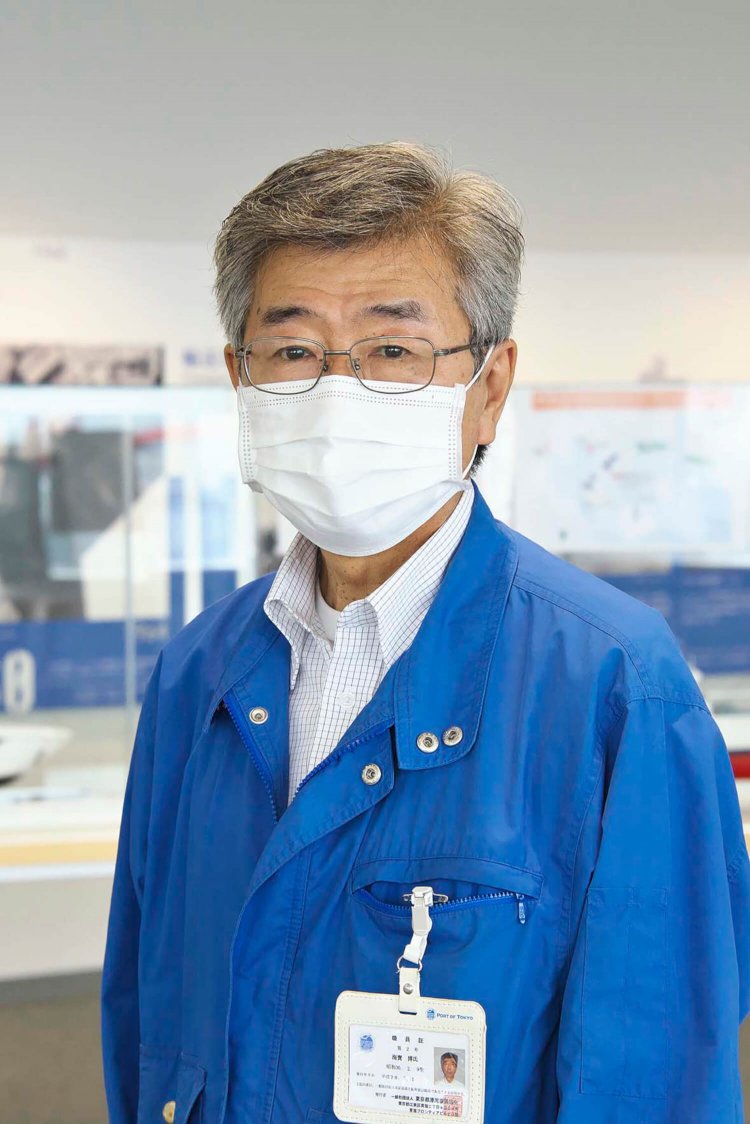 東京都港湾振興協会事務局長の海寳博氏さんはミナトリエGM。