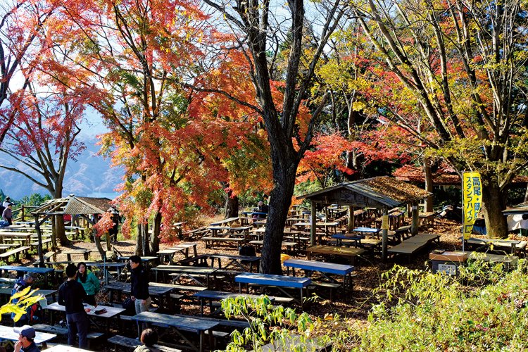 山頂には2軒の茶屋。こちらは下の景信茶屋。