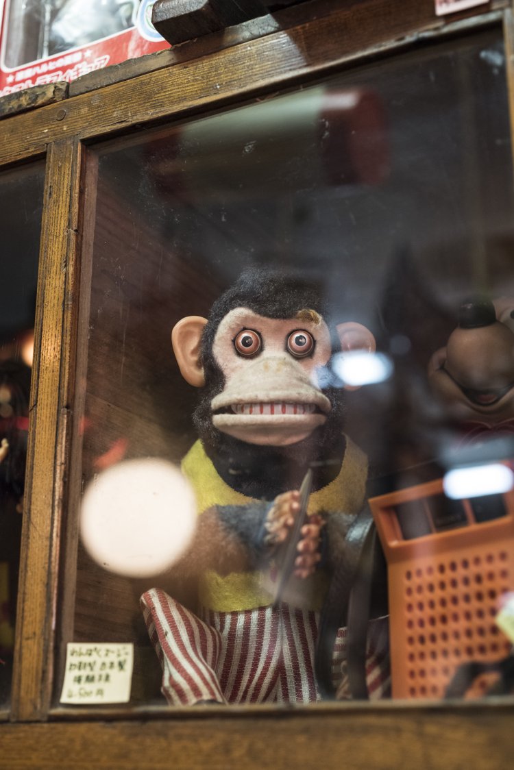 外国製の玩具や人形が、そこかしこに隠れている。掘り出し物を求めて遠くからわざわざ足を運ぶマニアも。