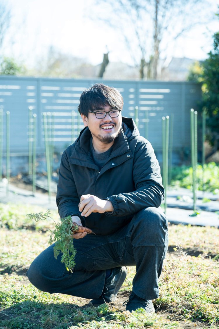 鴨志田 純さん。三鷹市で自家製完熟堆肥による有機農業を行う。