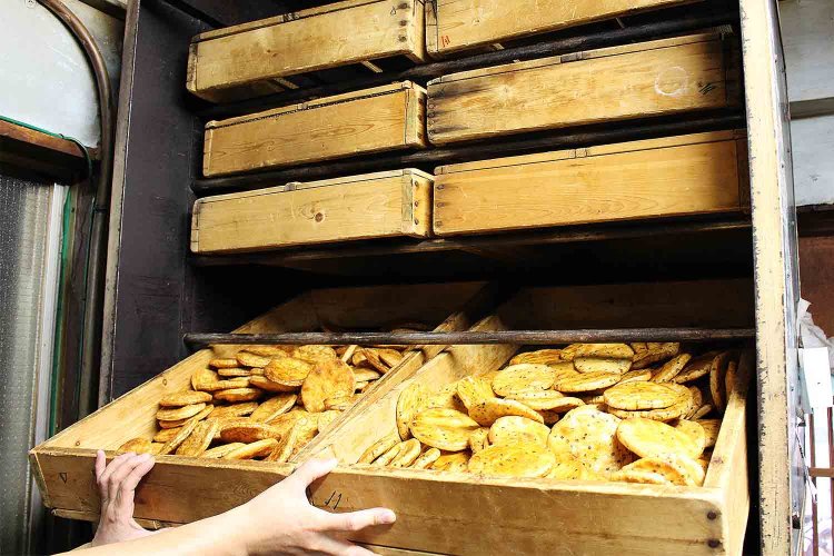 焼き上がり梱包を待つばかり。