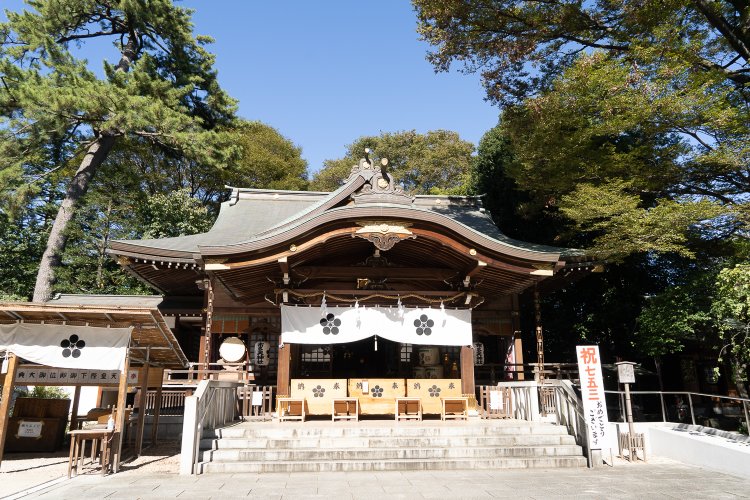 布多天神社本殿。
