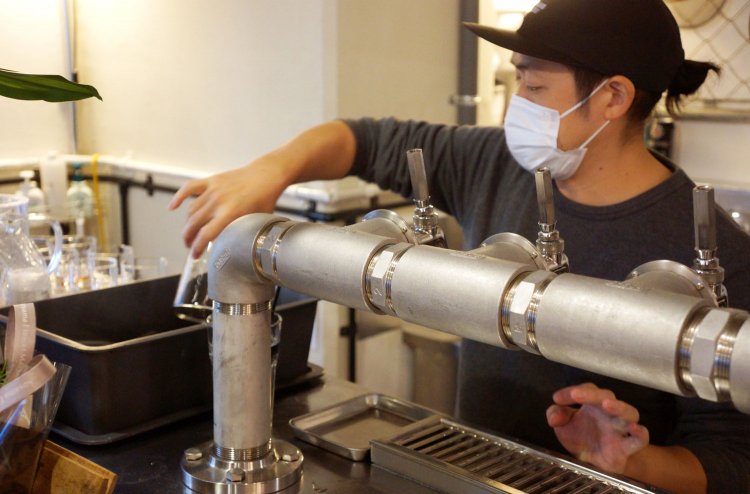 現在、店には5つのタップがある。