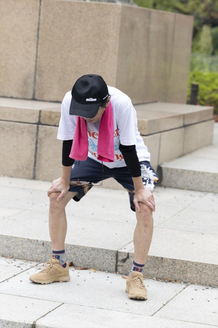 5kmは予想以上に長かった。これを何周もする仲田さん、すごい……。