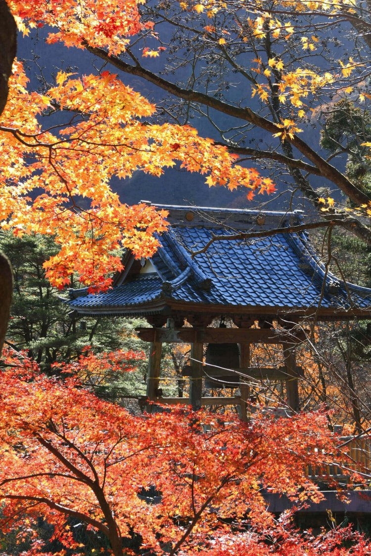 鐘楼からは下仁田方面の眺めもよい。