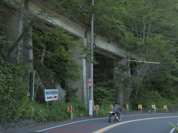 中山トンネルから出て第一水根橋梁を見る。青梅街道に隣接しているから観察しやすい。