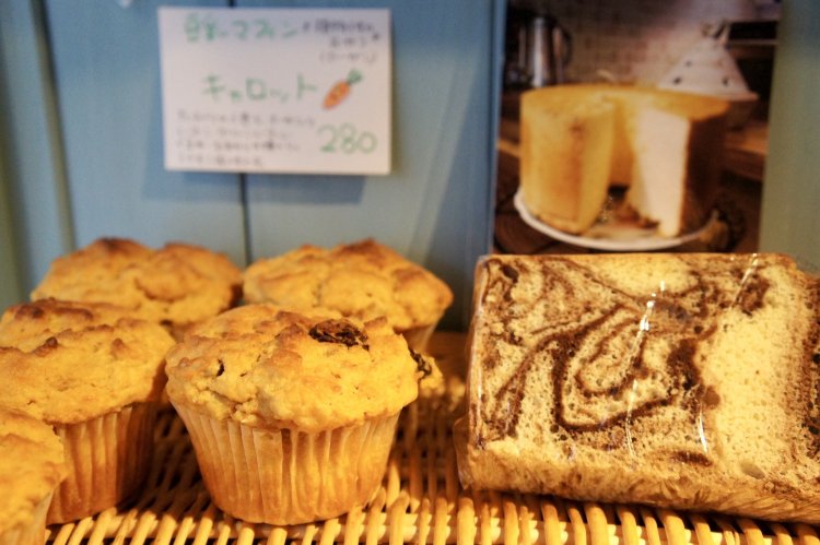 豆乳や米粉など、体に優しい素材を使用した焼菓子たち。