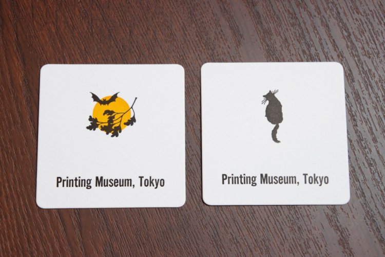この日体験できたのはコースターの印刷。