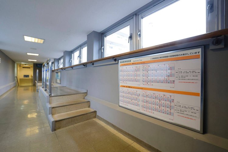 こちらが「ウォッチングプロムナード」。窓の外をみると……。