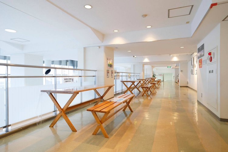 2階の休憩スペース。