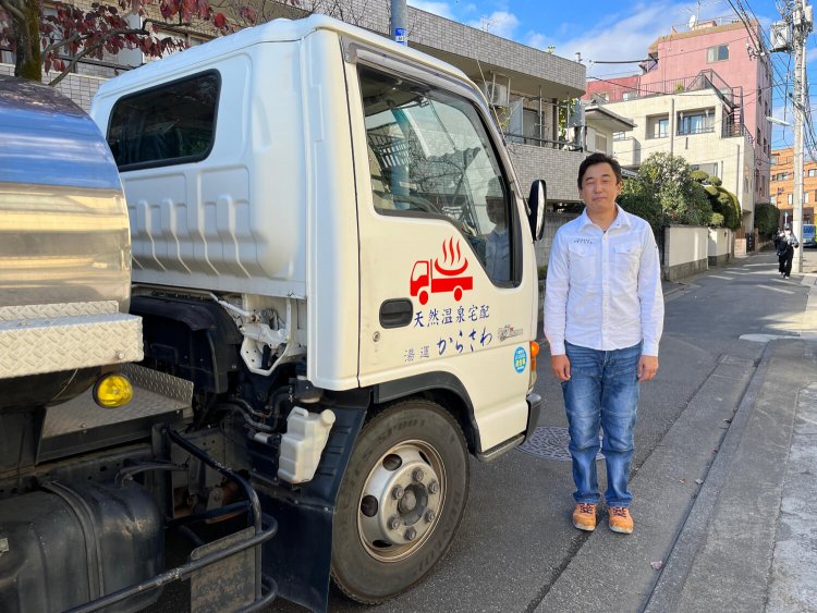 温泉ソムリエの資格を持つ社長自ら給湯してくれた。