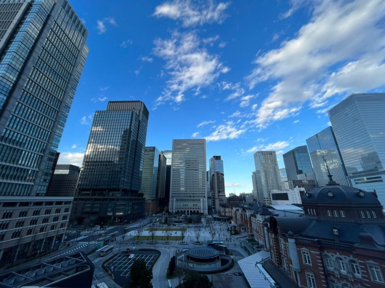 KITTEから一望する丸の内。まさに「東京」という感じだ。