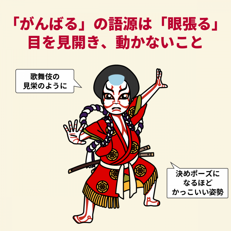 4コマことば図鑑 がんばる