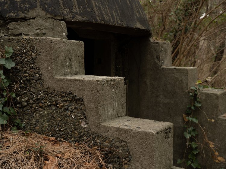 入り口は遮蔽壁らしき壁で覆われているが階段状になっているのは視界確保だろうか。