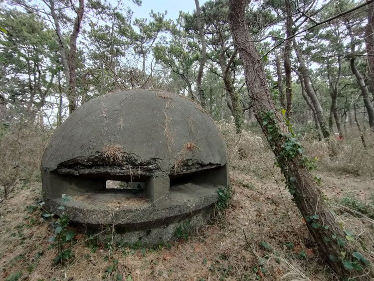 ぐるっと小窓側の面を回ってみると窓は三連で、こちらからだと旧ザクには見えない。むしろ大きな換気塔のようにも思える。