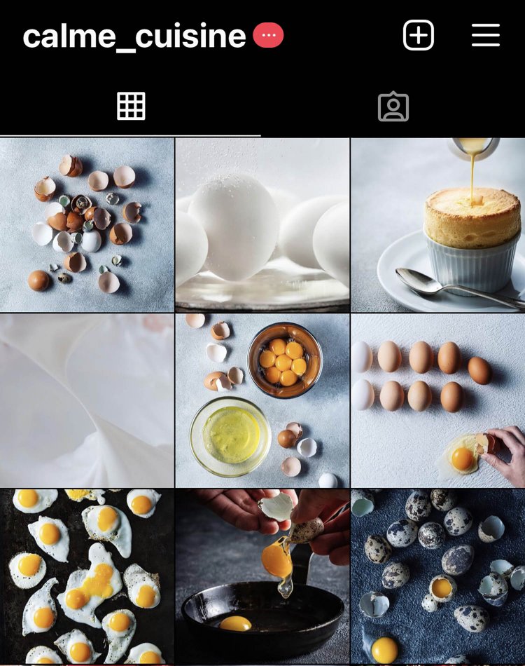 インスタグラムの画面構成
