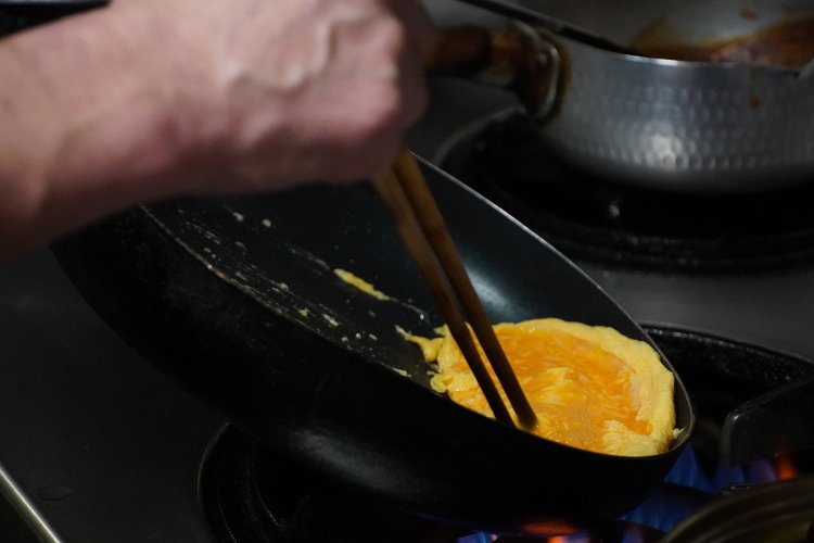 濃い黄色がすでにおいしそう。