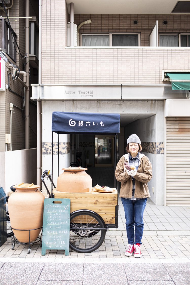 『銀六いも』で使うのは紅はるかを基本に３～4種類のいも。写真＝オカダタカオ