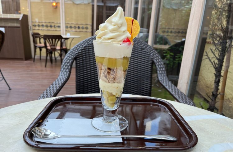 芋ようかんソフトパフェは、まさにお芋づくし！