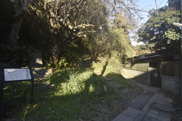 句碑から続く小径を辿っていく。