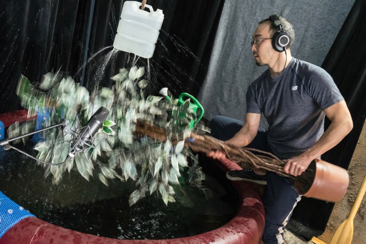 「水の音をつくるのは好き」だという。