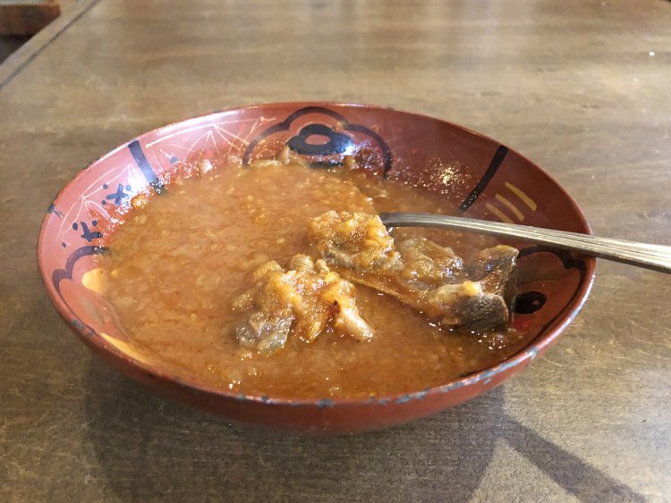 文学カレー「漱石」。肉は漱石が好物であった牛肉。