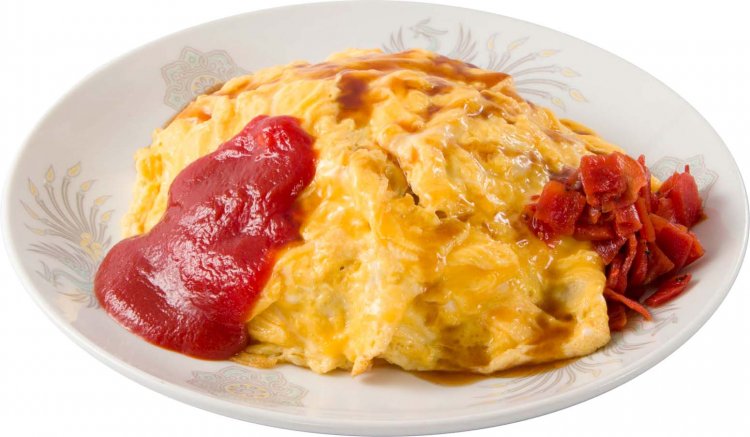 バターで仕上げるケチャップライスをふんわり玉子で包んだとろとろオムライス。