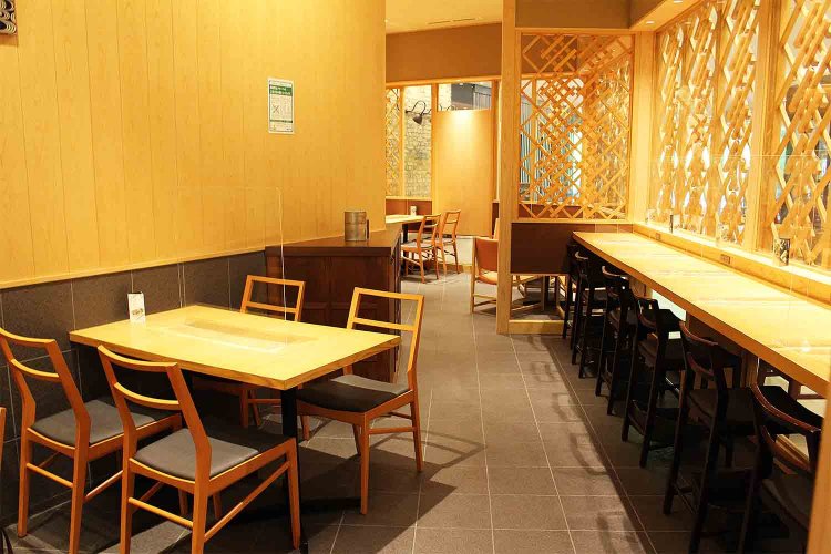 一人でも落ち着いて楽しめる。