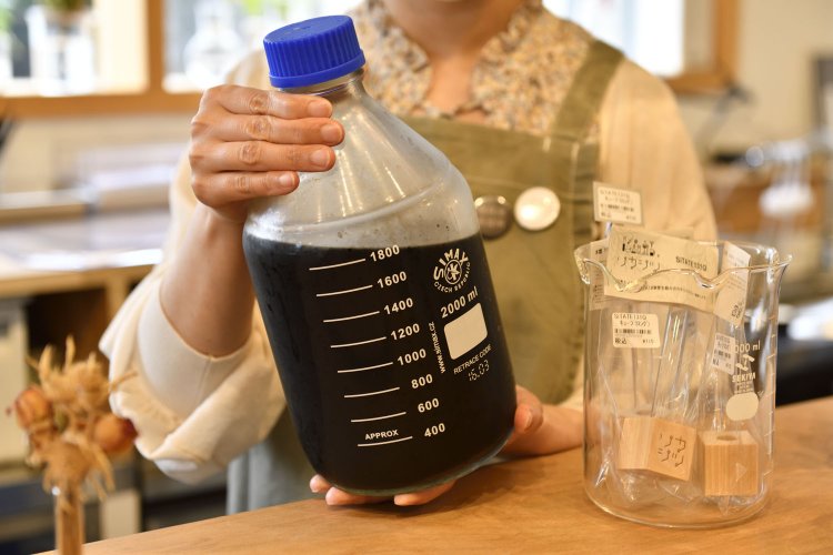 水出しコーヒーを保存するストレージボトル。